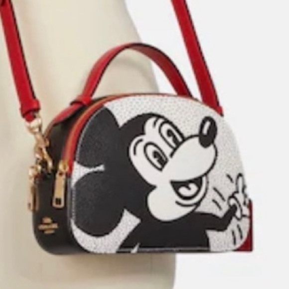 Coach Handbags - Coach Disney Mickey Mouse X Keith Haring Serena Satchel